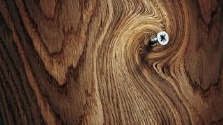 Wooden surface screw center hole - wood free wallpaper