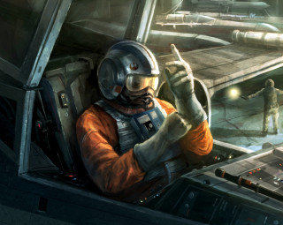 Spacepilot cockpit military suit helmet - solo free wallpaper