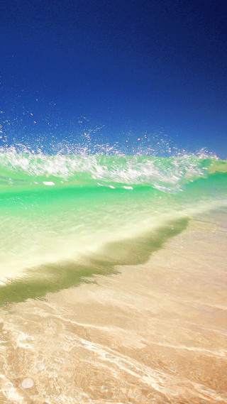 Surfing wave ocean sunny day - a person riding free wallpaper for mobile
