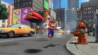 Cartoon character running city street - a cartoon character free wallpaper