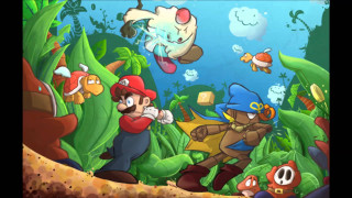 Cartoon man woman forest people - cliff childs free wallpaper