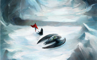 Person red hat black white - free bird wallpaper