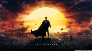 Man of steel sunset demon - back and a demon free wallpaper