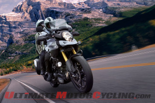 Motorcycle mountain road sky clouds - didier mouron free wallpaper