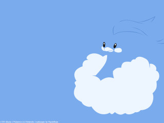 Cartoon character flying sky cloud - free rain wallpaper for desktop
