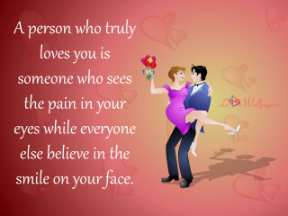 Man holding woman love message - someone free wallpaper