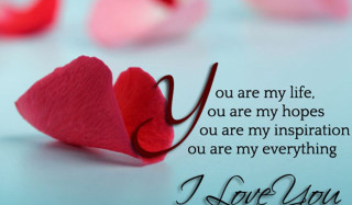 Heart shaped paper quote image - my life free wallpaper for desktop