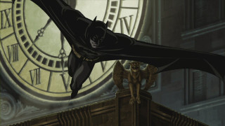 Batman flying clock tower dog - a batman free wallpaper