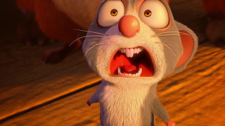 Cartoon character big grin happy - his face and mouth free wallpaper