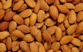 Almonds brown textured background white - verdadism free wallpaper
