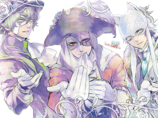 Anime characters costumes hats festival - the others face free wallpaper