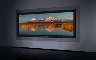 Mountain lake sky clouds nature - a lake in front free wallpaper