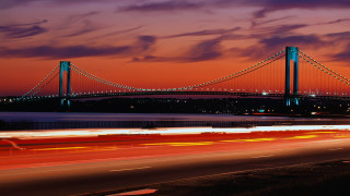 Bridge night long exposure red - long exposure free wallpaper