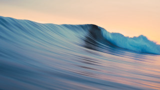Breaking wave ocean sunset dawn - a blue ocean free wallpaper