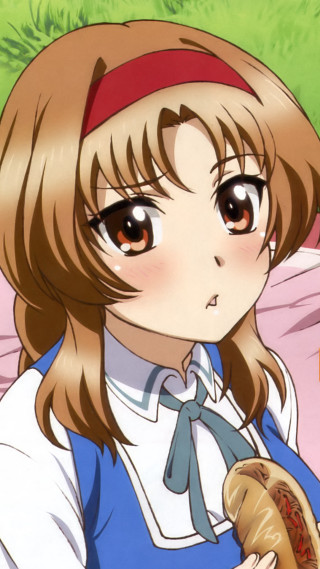 Girl hot dog green background - hot free wallpaper