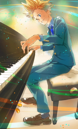 Man sitting piano playing instrument - edward george handel lucas free wallpaper for mobile