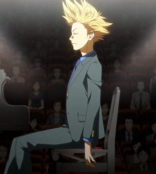 Man sitting piano crowd theater - andrew law free wallpaper for tablet