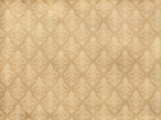 Beige background leaves flowers pattern - a pattern of leaves free wallpaper