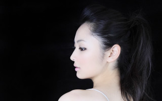 Woman ponytail white dress looking - chen lu free wallpaper for desktop
