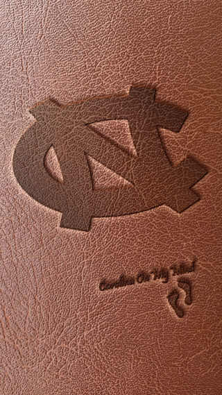 Brown leather cover logo black - typographic free wallpaper for mobile