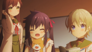 Anime girls room book cat - their hand and a cat free wallpaper