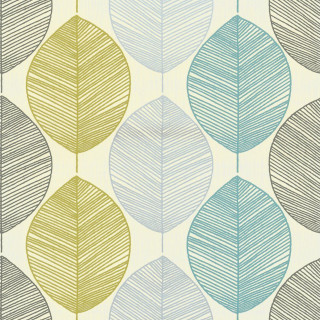 Leaves pattern blue yellow background - a pattern of leaves free wallpaper