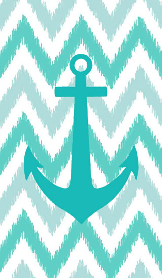 Anchor chevron background blue white - free ship wallpaper for mobile