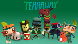 Cartoon characters group terraway sign - low free wallpaper
