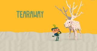 Man paper cutout deer tree - a paper free wallpaper