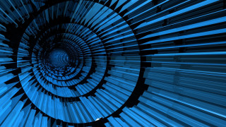 Blue background spiral design center 3 - generative free wallpaper for desktop
