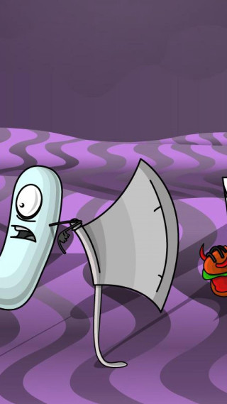 Cartoon character holding large object 3 - a cartoon character holding free wallpaper for mobile