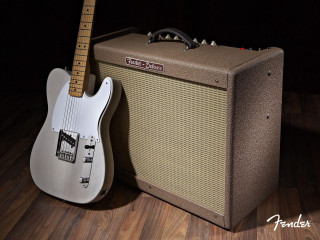 Guitar amp wooden floor dark 2 - hard free wallpaper for desktop