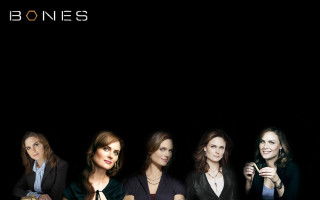 Women group sitting black background - serial free wallpaper