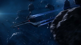 Sci fi spaceship flying space 2 - a space free wallpaper