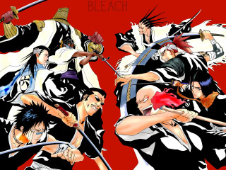 Anime characters swords group action 6 - sword and swords free wallpaper