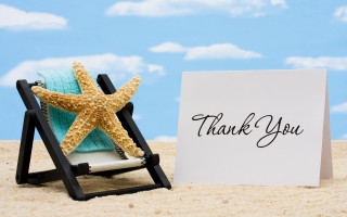 Starfish chair thank you card - a starfish free wallpaper