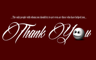 Thank you card ball smile - free holidays wallpaper for desktop