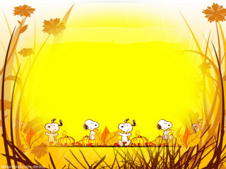 Cartoon peanuts yellow background sun - a cartoon of a group free wallpaper