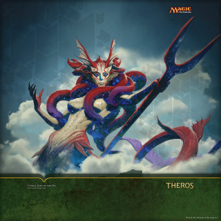 Demon huge head horns back - the cloud free wallpaper for tablet