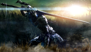 Man armor sword field grass 2 - cedric peyravernay free wallpaper