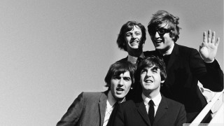 Men boat waving camera group - bert stern free wallpaper