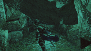 Man backpack walking cave rocks - dynamic lighting free wallpaper