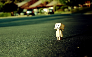 Small wooden toy road building - single body free wallpaper