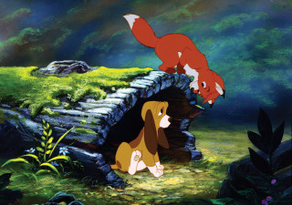 Fox hound scene fox and - don bluth free wallpaper