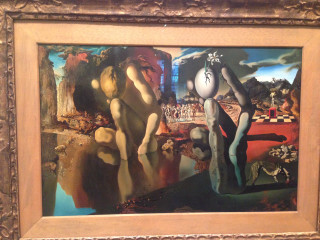 Man woman landscape mirror reflection - massurrealism free wallpaper