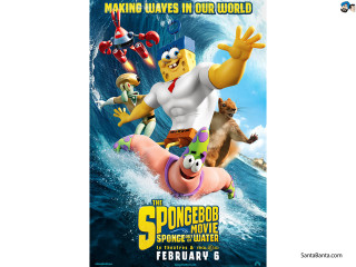 Cartoon character flying wave background - the background and a caption free wallpaper