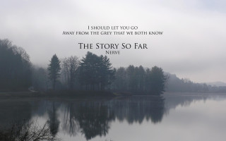 Lake trees quote grey sots - we free wallpaper