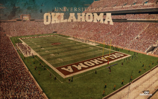 Football stadium university of oklahoma - a football field free wallpaper
