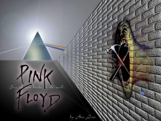 Pink floyd brick wall rainbow - dark art free wallpaper
