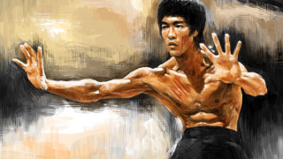 Man arms stretched hands in - a digital painting free wallpaper